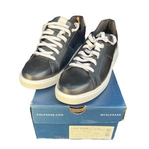 Cole Haan Women's 10 Grand Crosscourt Coaster Sneakers Black / White New W32150